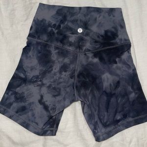 NWOT Lululemon Align high rise shorts 6” diamond dye pitch graphite grey